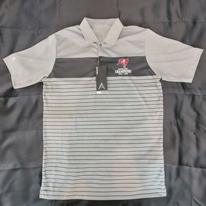 Tampa Bay Buccaneers Super Bowl Championships NFL Antigua Polo Shirt Contest NWT